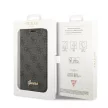 Guess GUBKP14SHG4SHK 4G Vintage Gold Logo iPhone 14 6.1", oldalra nyíló tok, fekete