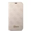 Guess GUBKP14SHG4SHP 4G Vintage Gold Logo iPhone 14 6.1" oldalra nyíló tok, rózsaszín