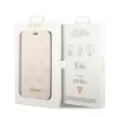 Guess GUBKP14SHG4SHP 4G Vintage Gold Logo iPhone 14 6.1" oldalra nyíló tok, rózsaszín
