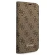 Guess GUBKP14XHG4SHW 4G Vintage Gold Logo iPhone 14 Pro Max 6.7 " oldalra nyíló tok, barna