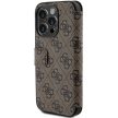 Guess GUBKP15L4GMGBR 4G Metal Logo iPhone 15 Pro 6.1" oldalra nyíló tok, barna