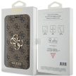 Guess GUBKP15L4GMGBR 4G Metal Logo iPhone 15 Pro 6.1" oldalra nyíló tok, barna