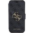 Guess GUBKP15L4GMGGR 4G Metal Logo iPhone 15 Pro 6.1", oldalra nyíló tok, szürke