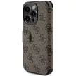 Guess GUBKP15X4GMGBR 4G Metal Logo iPhone 15 Pro Max 6.7", oldalra nyíló tok, barna