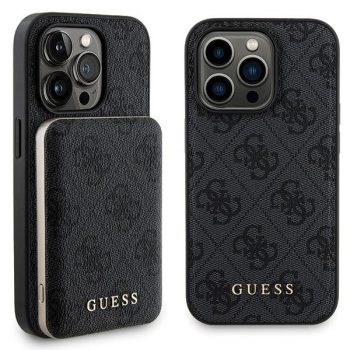   Guess GUBPM5P13L4GEMGK iPhone 13 Pro 6.1" kemény tok + Powerbank 5000mAh MagSafe, fekete