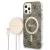 Guess Szett GUBPP12MH4EACSW Tok + Magsafe töltő iPhone 12/12 Pro hátlap, 4G Print, barna