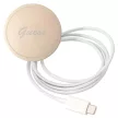 Guess Szett GUBPP12MH4EACSW Tok + Magsafe töltő iPhone 12/12 Pro hátlap, 4G Print, barna