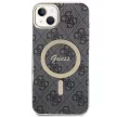 Guess Szett GUBPP14MH4EACSK Tok + Magsafe töltő iPhone 14 Plus 6.7" hátlap, 4G Print, fekete