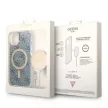 Guess GUBPP14SH4EACSB tok+ töltő iPhone 14 6,1" MagSafe hátlap, tok, kék