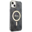 Guess iPhone 14 4G Print MagSafe (GUBPP14SH4EACSK) hátlap, tok és Magsafe vezeték nélküli wireless töltő, fekete