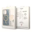 Guess Szett GUBPP14XH4EACSB Tok + Magsafe töltő iPhone 14 Pro Max 6.7" hátlap, 4G Print, kék
