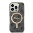 Guess Szett GUBPP14XH4EACSK Tok + Magsafe töltő iPhone 14 Pro Max 6.7" hátlap, 4G Print, fekete