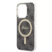 Guess Szett GUBPP14XH4EACSK Tok + Magsafe töltő iPhone 14 Pro Max 6.7" hátlap, 4G Print, fekete