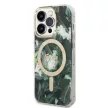 Guess Szett GUBPP14XHJEACSA Tok + Magsafe töltő iPhone 14 Pro Max 6.7" hátlap, Jungle, zöld