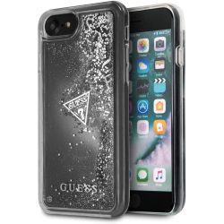   Guess Glitter Hard iPhone 6/6S/7/8/SE (2020) hátlap, tok, ezüst