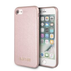   Guess iPhone 7/8 Iridescent Elegant Cover Hard Case hátlap, tok, rozé arany