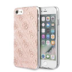   Guess iPhone 7/8/SE (2020) 4G Glitter Peony hátlap, tok, rózsaszín