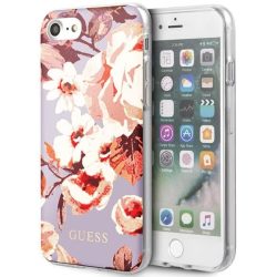   Guess iPhone 7/8/SE (2020) Flower Shiny N.2 hátlap, tok, mintás, színes