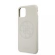 Guess Silicone 4G Tone On iPhone 11 Pro (GUHCN58LS4GLG) hátlap, tok, fehér
