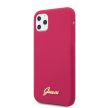 Guess iPhone 11 Pro Silicone Vintage (GUHCN58LSLMGRE) hátlap, tok, piros