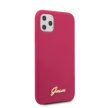 Guess iPhone 11 Pro Silicone Vintage (GUHCN58LSLMGRE) hátlap, tok, piros