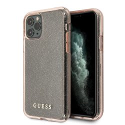   Guess iPhone 11 Pro Glitter Hard Case, hátlap, tok, rózsaszín