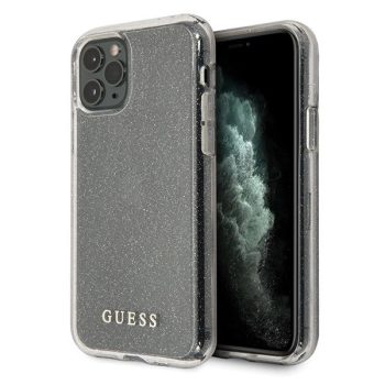   Guess GUHCN58PCGLSI iPhone 11 Pro hátlap, tok Glitter, ezüst
