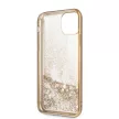 Guess iPhone 11 Pro 4G Peony Liquid Glitter (GUHCN58PEOLGG) hátlap, tok, arany