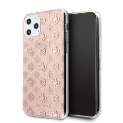   Guess iPhone 11 Pro 4G Glitter Peony hátlap, tok, rózsaszín