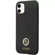 Guess GUHCN614DGPK hátlap, tok iPhone 11/Xr Silicone Logo Strass 4G, fekete