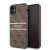 Guess iPhone 11 4G Printed Stripe (GUHCN614GDBR) hátlap, tok, barna