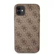 Guess iPhone 11 4G Metal Gold Logo (GUHCN61G4GFBR) hátlap, tok, barna