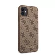 Guess iPhone 11 4G Metal Gold Logo (GUHCN61G4GFBR) hátlap, tok, barna