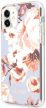 Guess iPhone 11 Flower Shiny N.1 (GUHCN61IMLFL02) hátlap, tok, mintás, színes