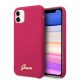 Guess Silicone Vintage iPhone 11 (GUHCN61LSLMGRE) hátlap, tok, piros
