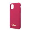 Guess Silicone Vintage iPhone 11 (GUHCN61LSLMGRE) hátlap, tok, piros