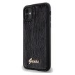 Guess Sequin Script Metal hátlap, tok iPhone 11/Xr, fekete