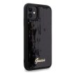 Guess Sequin Script Metal hátlap, tok iPhone 11/Xr, fekete