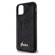 Guess Sequin Script Metal hátlap, tok iPhone 11/Xr, fekete