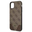 Guess GUHCN61PU4GHBR iPhone 11 6,1"/Xr 6,1" hátlap, tok 4G Triangle Collection, barna