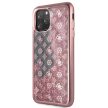 Guess iPhone 11 Pro Max 4G Peony Liquid Glitter (GUHCN65PEOLGPI) hátlap, tok, rozé arany