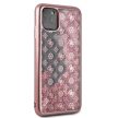 Guess iPhone 11 Pro Max 4G Peony Liquid Glitter (GUHCN65PEOLGPI) hátlap, tok, rozé arany