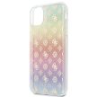 Guess GUHCN65PEOML iPhone 11 Pro Max multicolor hátlap, tok Iridescent 4G Peony, színes