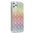 Guess GUHCN65PEOML iPhone 11 Pro Max multicolor hátlap, tok Iridescent 4G Peony, színes