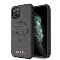 Guess Saffiano Look iPhone 11 Pro Max hátlap, tok, fekete