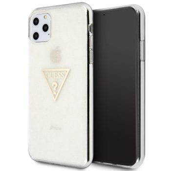   Guess iPhone 11 Pro Max Solid Glitter (GUHCN65SGTLGO) hátlap, tok, arany