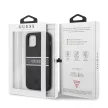 Guess iPhone 12 Pro Max 4G Printed Stripe (GUHCP12L4GDGR) hátlap, tok, szürke