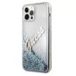 Guess GUHCP12LGLVSBL Glitter Vintage Script iPhone 12 Pro Max 6.7", hátlap, tok, kék