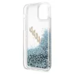 Guess GUHCP12LGLVSBL Glitter Vintage Script iPhone 12 Pro Max 6.7", hátlap, tok, kék