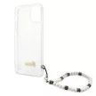 Guess GUHCP12LKPSWH Transparent hátlap, tok, White Pearl iPhone 12 Pro Max 6.7" hátlap, tok, átlátszó